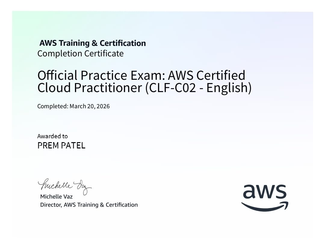 Certificate 1